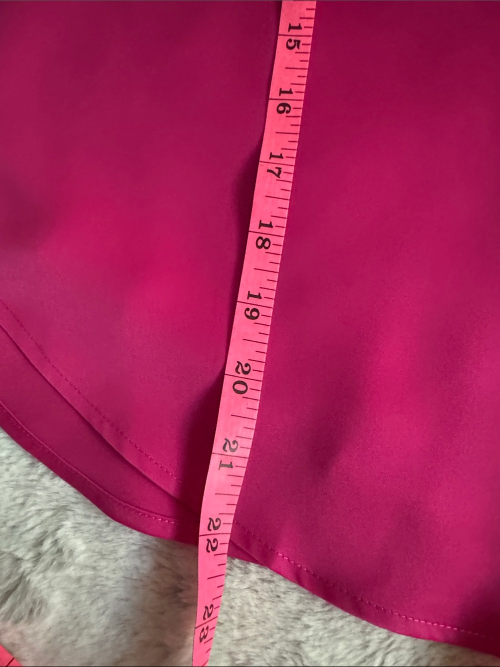 Express Fuchsia Satin V-Neck Cami - Picture 5 of 7